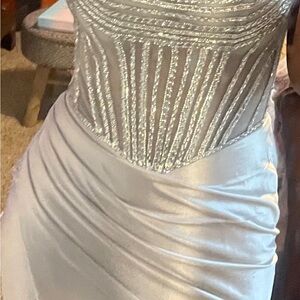 Stunning Silver Prom Dress